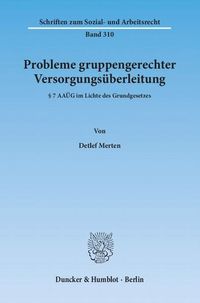 Produktbild: Probleme gruppengerechter Versorgungs&uuml;berleitung.