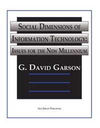 Produktbild: Social Dimensions of Information Technology: Issues for the New Millennium