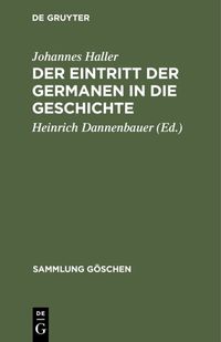 Produktbild: Der Eintritt der Germanen in die Geschichte