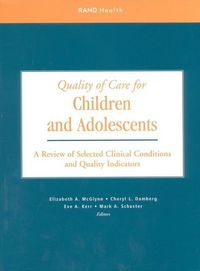 Produktbild: Quality of Care for Children and Adolescents