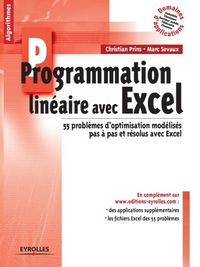 Produktbild: Programmation lin&eacute;aire avec Excel