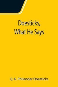 Produktbild: Doesticks, What He Says