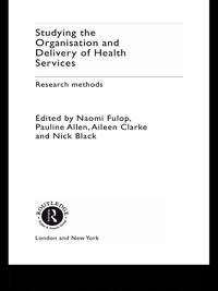 Produktbild: Studying the Organisation and Delivery of Health Services