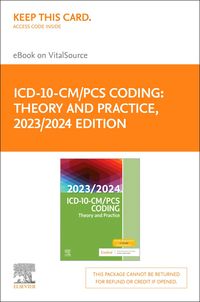 Produktbild: ICD-10-CM/PCS Coding: Theory and Practice, 2023/2024 Edition - E-Book