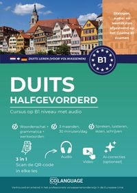 Produktbild: Duits B1 halfgevorderd. Cursus op B1-niveau met audio (Duits leren voor volwassenen )