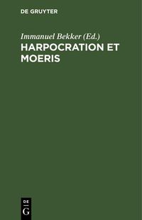 Produktbild: Harpocration et Moeris