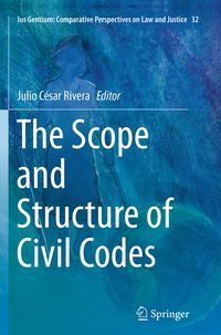 Produktbild: The Scope and Structure of Civil Codes