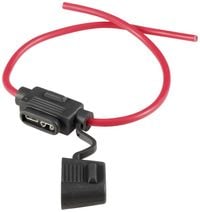 Produktbild: TRU COMPONENTS Kfz Flachsicherungs-Halter Flachsicherung Standard 30A 3.31mm&sup2; 1St.