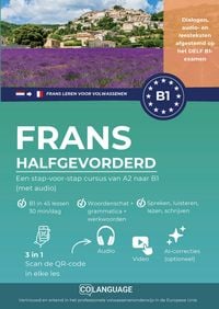 Produktbild: Frans B1 leren halfgevorderd. Een stap-voor-stap cursus van A2 naar B1 (met audio)