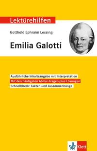 Produktbild: Lekt&uuml;rehilfen Gotthold Ephraim Lessing "Emilia Galotti"