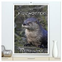 Produktbild: Der Fischotter-Terminplaner (hochwertiger Premium Wandkalender 2026 DIN A2 hoch), Kunstdruck in Hochglanz