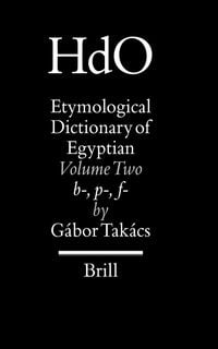 Produktbild: Etymological Dictionary of Egyptian, Volume 2