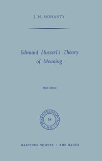 Produktbild: Edmund Husserl&rsquo;s Theory of Meaning