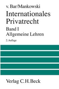 Produktbild: Internationales Privatrecht Bd. 1: Allgemeine Lehren