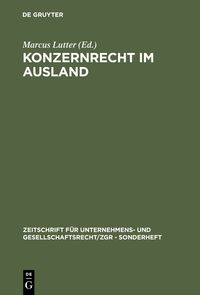 Produktbild: Konzernrecht im Ausland
