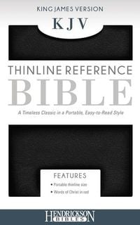 Produktbild: KJV Thinline Reference Bible, Flexisoft (Red Letter, Imitation Leather, Black)