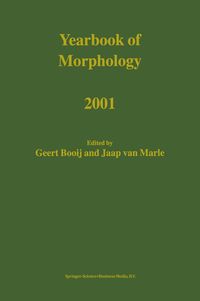 Produktbild: Yearbook of Morphology 2001