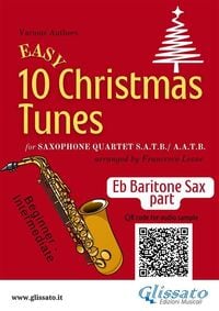 Produktbild: Eb Baritone Saxophone part of "10 Easy Christmas Tunes" for Sax Quartet