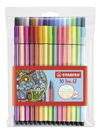 Produktbild: STABILO Premium-Filzstift -   Pen 68 - 30er Pack - mit verschiedenen Farben inklusive 6 Neonfarben