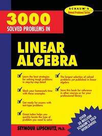 Produktbild: 3,000 Solved Problems in Linear Algebra