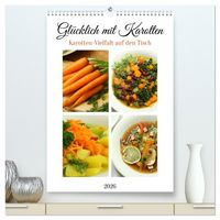 Produktbild: Gl&uuml;cklich mit Karotten (hochwertiger Premium Wandkalender 2026 DIN A2 hoch), Kunstdruck in Hochglanz