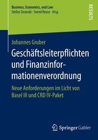 Produktbild: Gesch&auml;ftsleiterpflichten und Finanzinformationenverordnung
