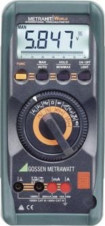 Produktbild: Gossen Metrawatt METRAHIT WORLD Hand-Multimeter kalibriert (DAkkS-akkreditiertes Labor) digital CAT III 1000 V, CAT IV 600 V Anzeige (Counts): 6000