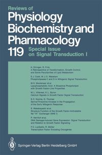 Produktbild: Reviews of Physiology, Biochemistry and Pharmacology