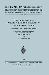 Produktbild: Verhandlungen der &Ouml;sterreichischen Gesellschaft f&uuml;r Unfallchirurgie