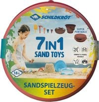 Produktbild: Schildkr&ouml;t Funsports - 7in1 Sand Toys Falteimer Set - rot