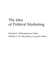 Produktbild: The Idea of Political Marketing
