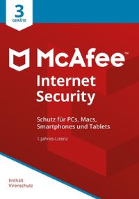 Bild vom Artikel McAfee Internet Security 3 Device (3 Geräte I 1 Jahr) (Code in a Box) (PC+MAC) vom Autor 