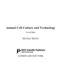 Produktbild: Animal Cell Culture and Technology