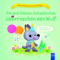 Produktbild: Geschichtenbuch mit Spielfigur -Die drei kleinen Schweinchen &uuml;berraschen den Wolf