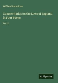 Produktbild: Commentaries on the Laws of England in Four Books