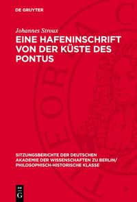 Produktbild: Eine Hafeninschrift von der K&uuml;ste des Pontus