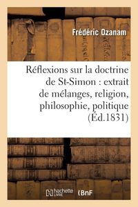 Produktbild: R&eacute;flexions sur la doctrine de Saint-Simon
