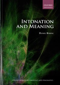 Produktbild: Intonation and Meaning
