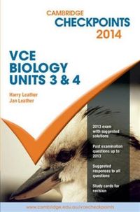 Produktbild: Leather, H: Cambridge Checkpoints VCE Biology Units 3 and 4