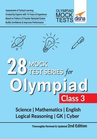 Produktbild: 28 Mock Test Series for Olympiads Class 3 Science, Mathematics, English, Logical Reasoning, GK & Cyber 2nd Edition