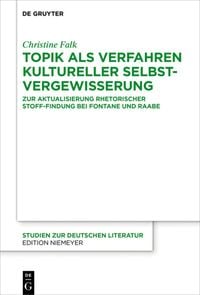 Produktbild: Topik als Verfahren kultureller Selbstvergewisserung