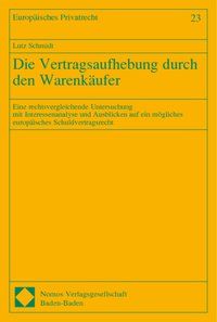 Produktbild: Die Vertragsaufhebung durch den Warenk&auml;ufer