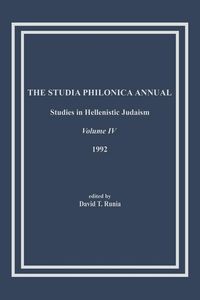 Produktbild: The Studia Philonica Annual, IV, 1992
