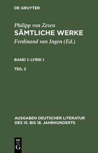 Produktbild: Lyrik I. Zweiter Teil
