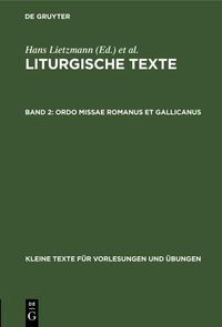 Produktbild: Ordo missae Romanus et Gallicanus