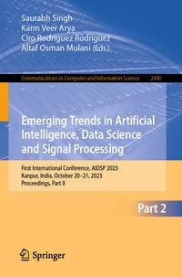 Produktbild: Emerging Trends in Artificial Intelligence, Data Science and Signal Processing