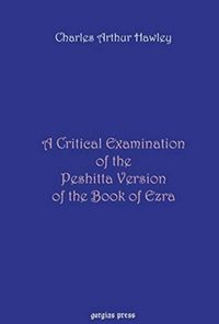 Produktbild: Hawley, C: A Critical Examination of the Peshitta Version of