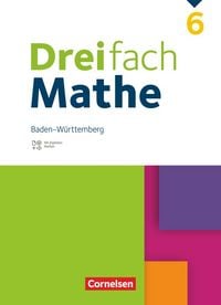 Produktbild: Dreifach Mathe - Baden-W&uuml;rttemberg - 6. Schuljahr