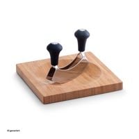 Produktbild: neuetischkultur Kr&auml;uterbrett mit Wiegemesser Bamboo Kr&auml;uterbrett mit Wiegemesser Bamboo