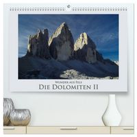 Produktbild: Wunder aus Fels - Die Dolomiten II (hochwertiger Premium Wandkalender 2026 DIN A2 quer), Kunstdruck in Hochglanz
